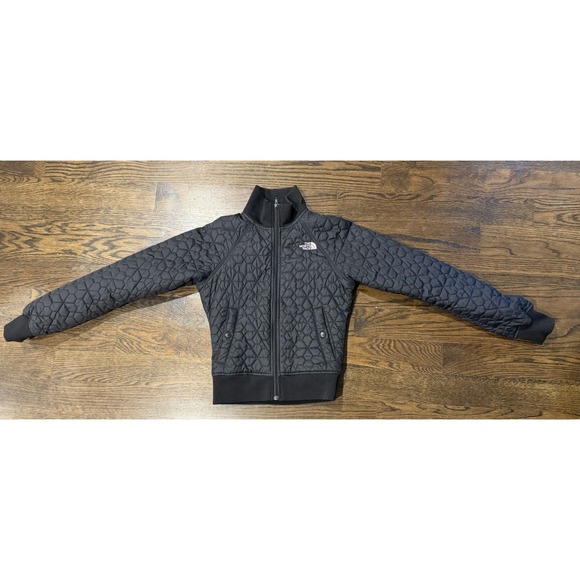 The North Face Fall Jacket Women XS Extra Small Black Puffer Bomber Coat - Picture 2 of 11